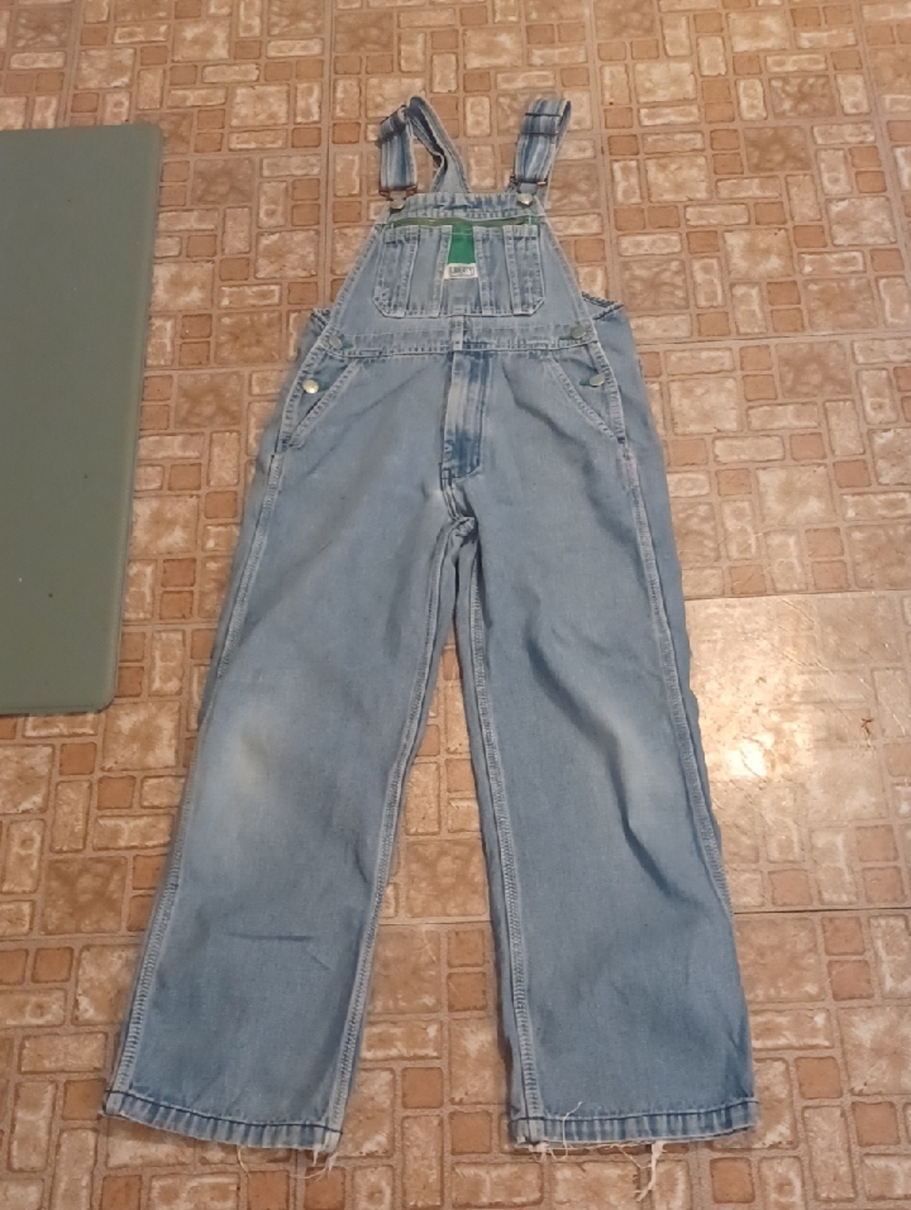 LIberty Light Wash Denim Kids Overalls SIZE 10